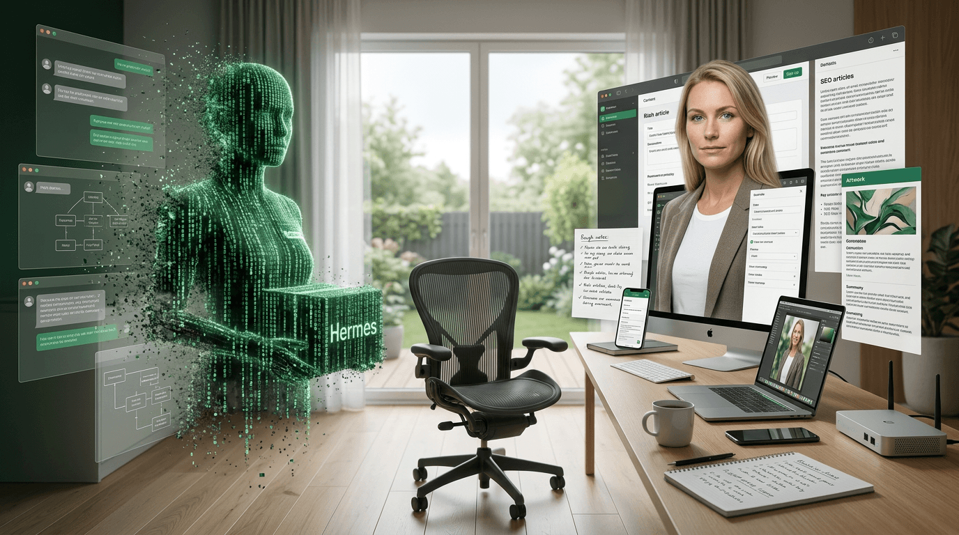 AI Hero Image: Hermes Never Woke Up. Jette Did.