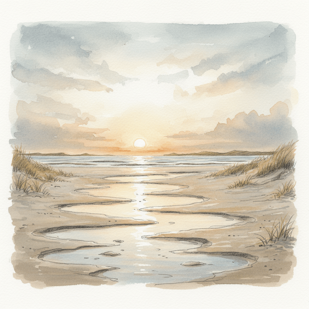 Sonnenuntergang bei Nordby